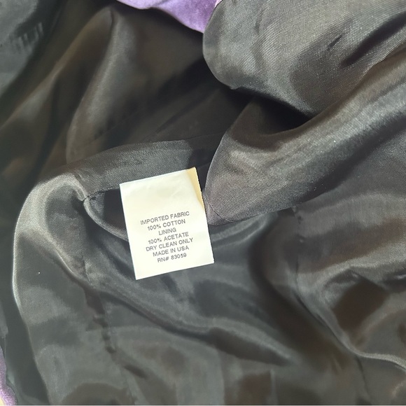 Vintage-Inspired Purple Velvet Blazer – Supply & Demand – Size M Made In USA 🇺🇸 - Picture 6 of 10